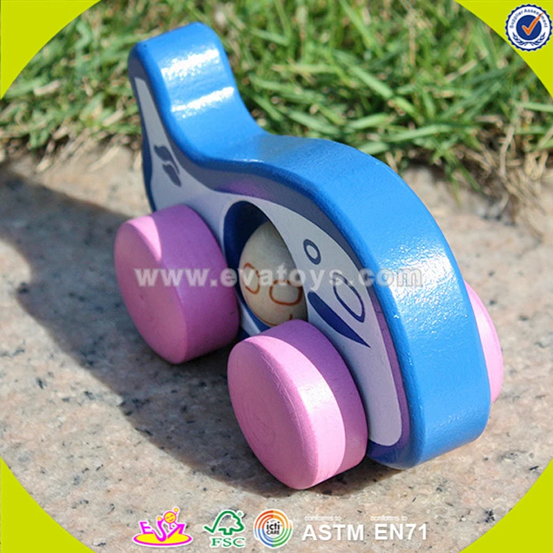 wholesale funny wooden kids car toy for children W04A140