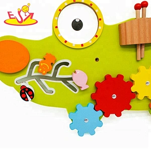 Amazon top seller wooden toddler busy board for wholesale W12D098