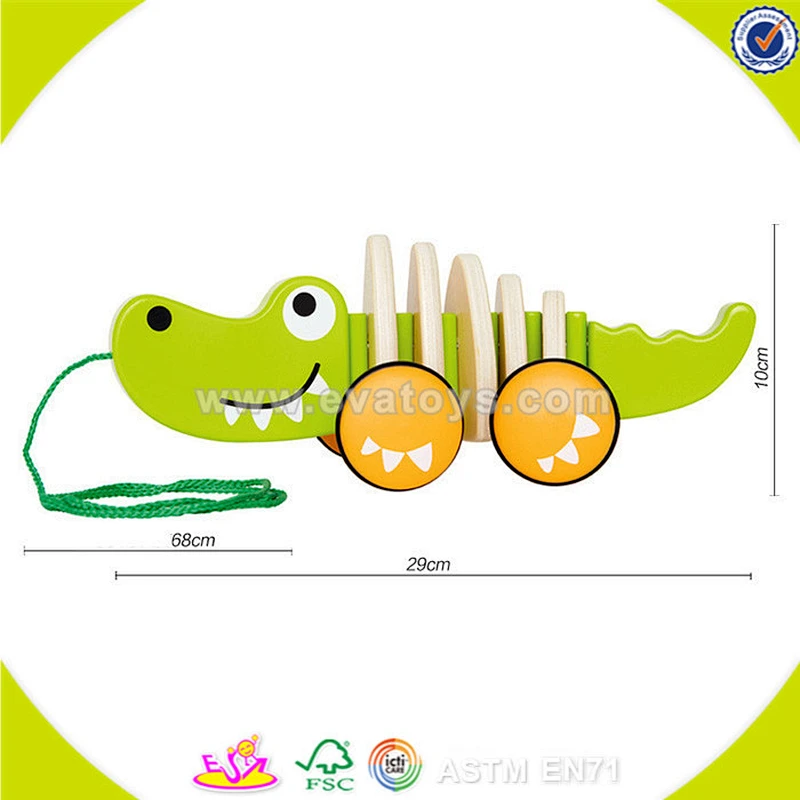 wholesale baby wooden toy crocodile fashion kids wooden toy crocodile high quality children wooden toy crocodile W05B092