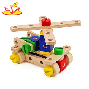 New design educational wooden nuts and bolts toys for children W03C029