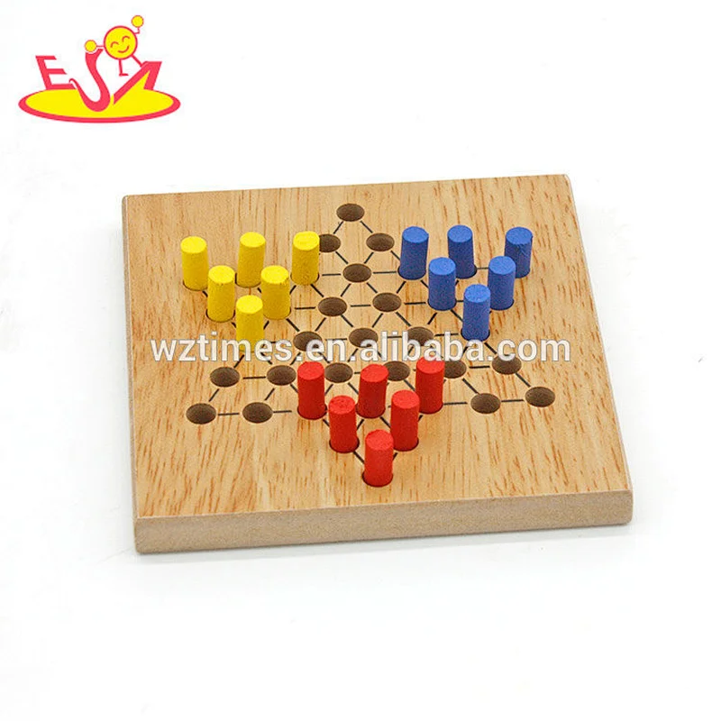 Wholesale wooden International checkers game for children W11A094
