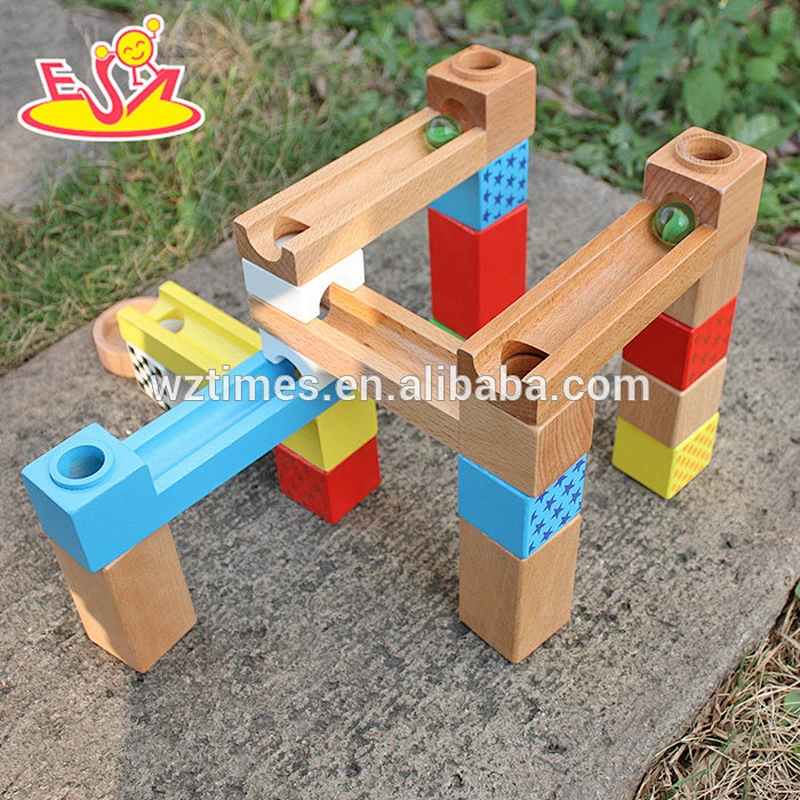 2018 New design wooden building blocks toys educational wooden building blocks for kids best wood building toys for boys W13A126