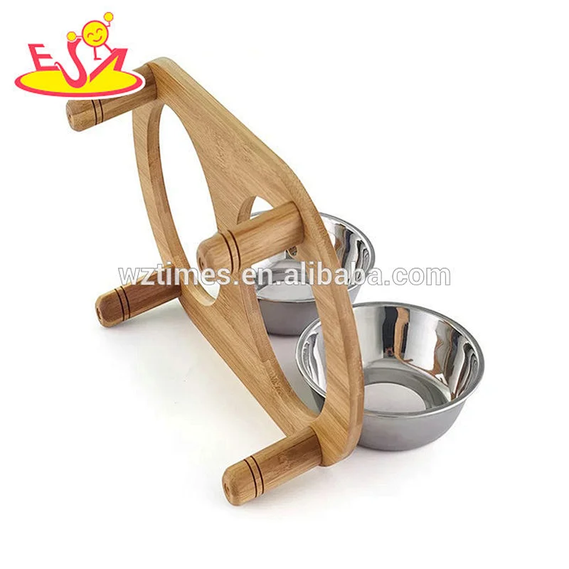 wholesale hottest sale wooden feeder automatic dog feeder for children love W06F053