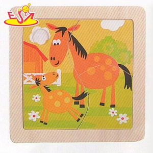 Top sale fashion kids wooden toy puzzle game for wholesale W14C190