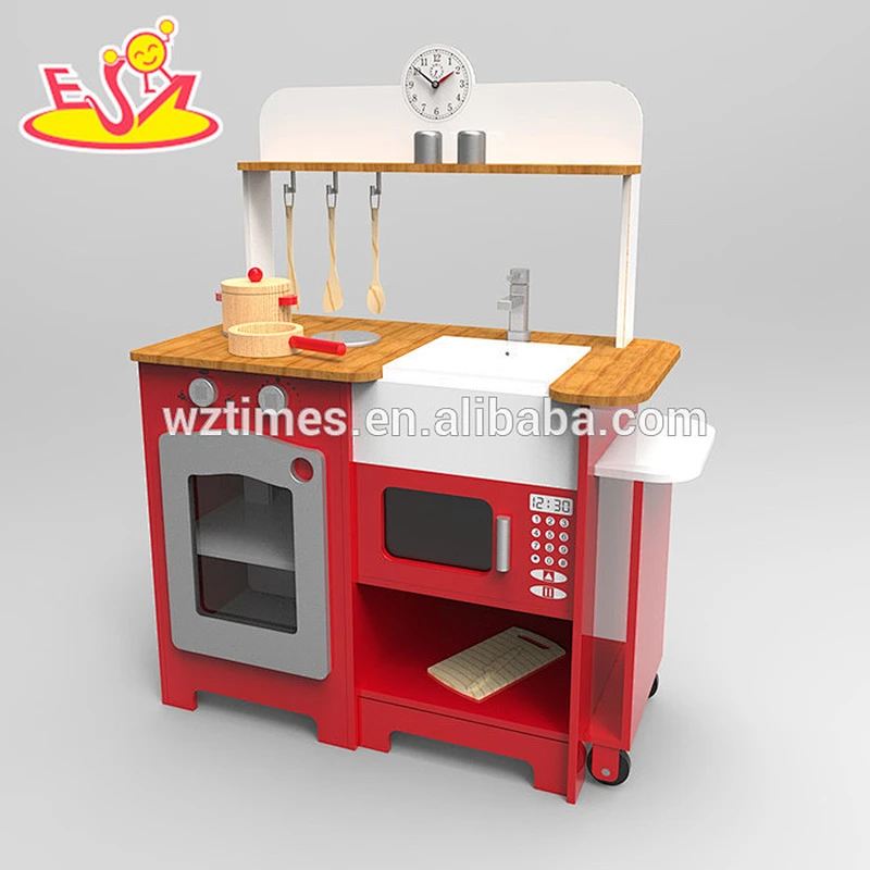 New design big wooden kitchen toy for kids W10C247