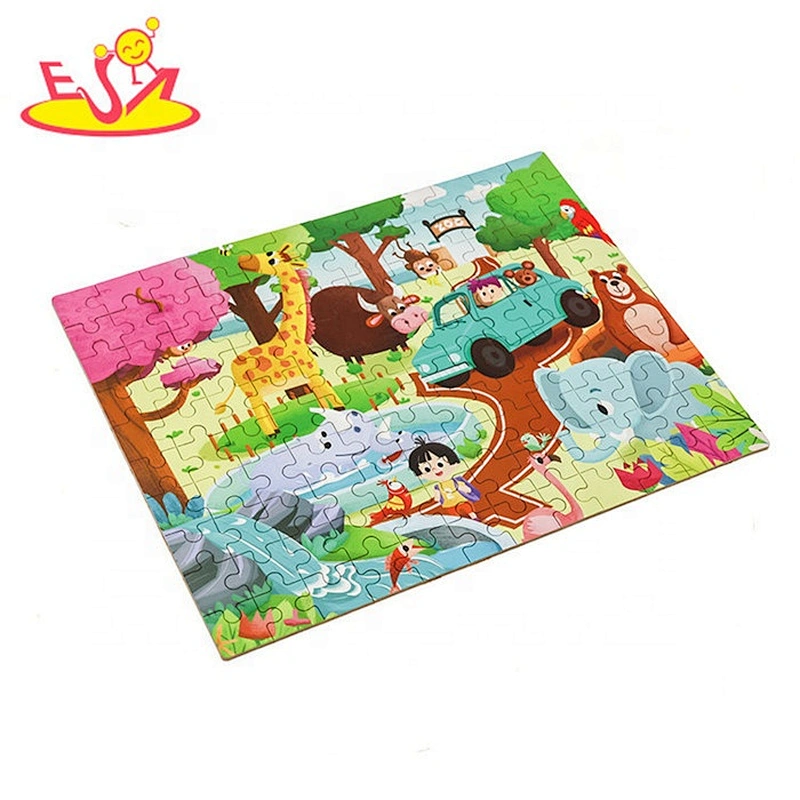 2019 New hottest preschool wooden kids mosaic puzzles for education W14N008