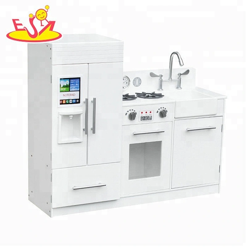 Juego de cocina de juguete de madera educativo de moda para niños W10C370D