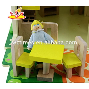 top quality wonderful toddler wooden dollhouse for sale W06A097