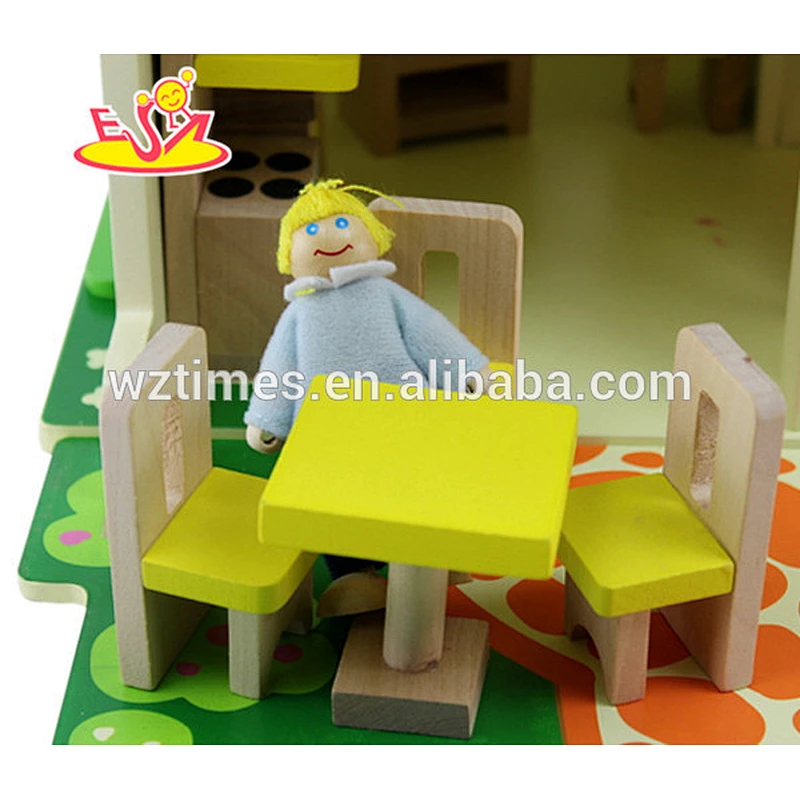 top quality wonderful toddler wooden dollhouse for sale W06A097
