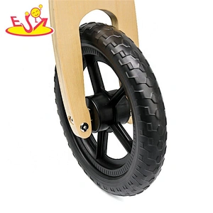 New design black wooden small balance bike for kids W16C216