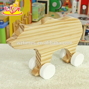 2018 venta al por mayor bebé oso de madera niños de alta calidad oso de madera superior moda niños oso de madera W05B152