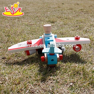 wholesale fashion baby wooden plane toy high quality baby wooden plane toy W03B048