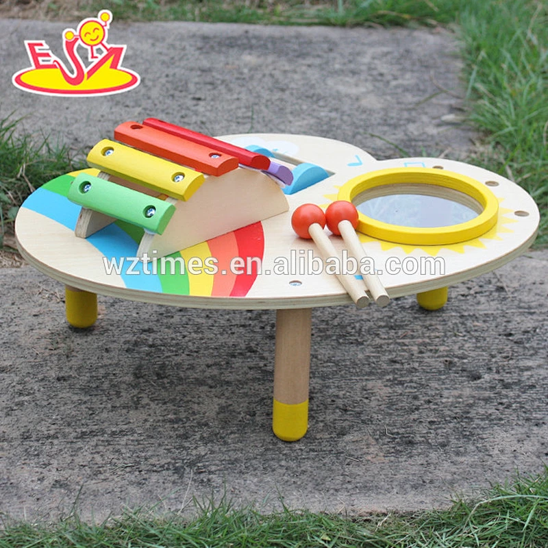 Wholesale cheap wooden baby musical toys for preschooler W07A104