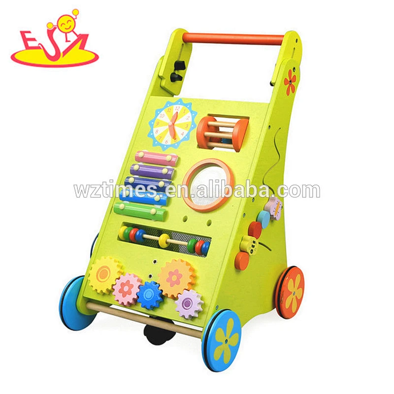 2018 Wholesale wooden baby activity center preschool wooden baby activity center W16E072