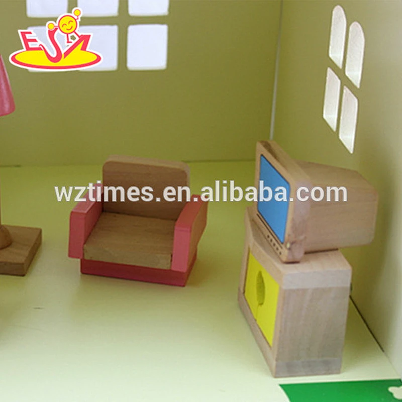 top quality wonderful toddler wooden dollhouse for sale W06A097