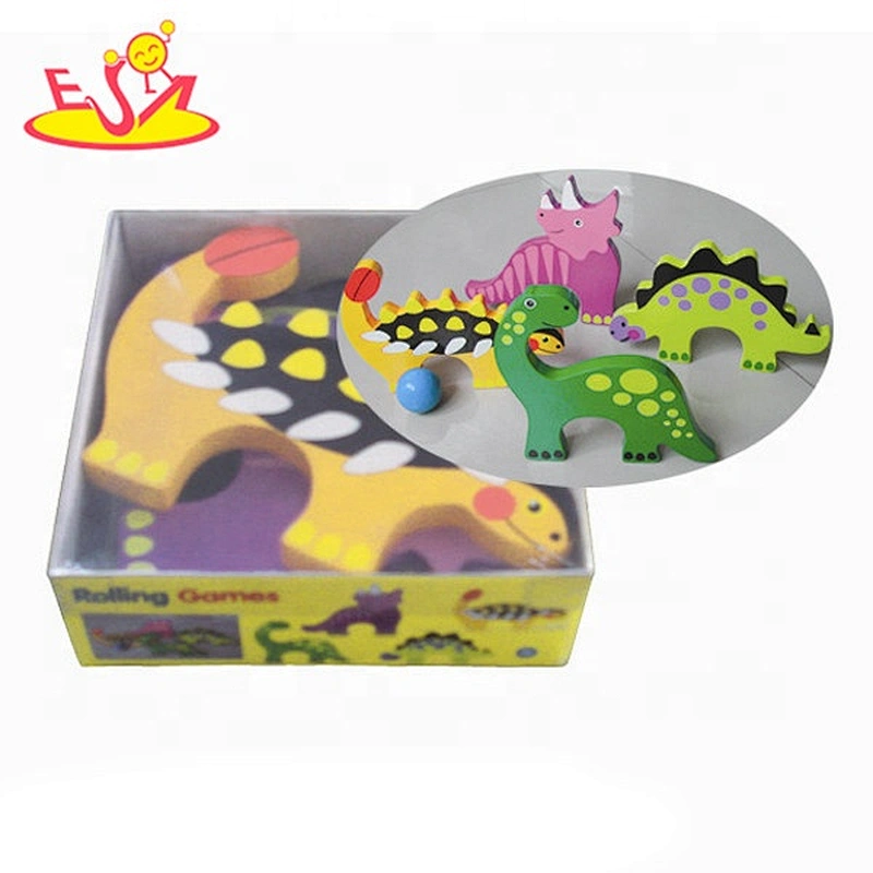 Most popular wooden animal blocks toys for kids W13E030