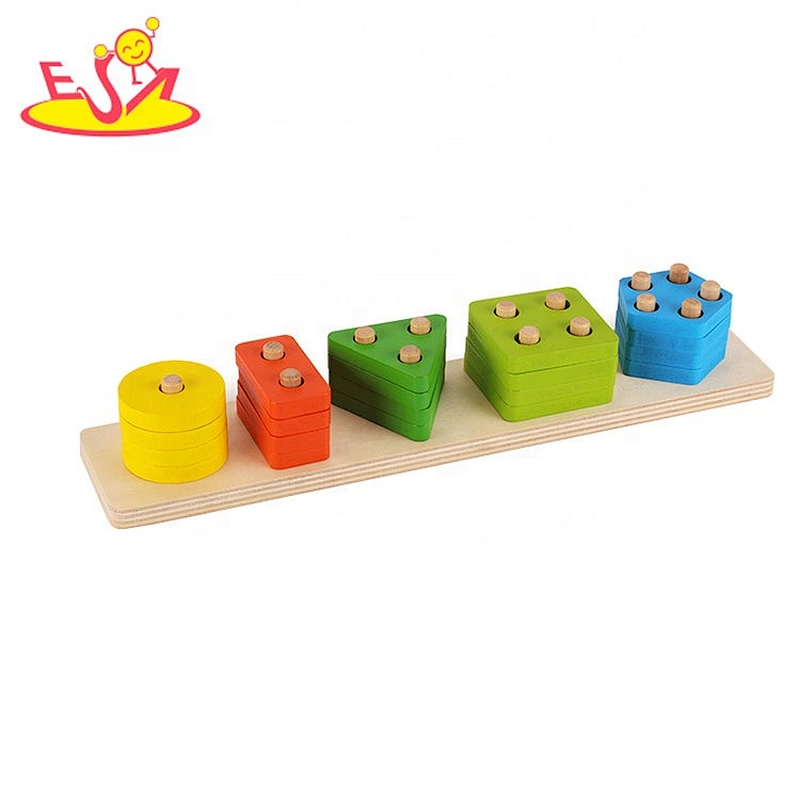 2020 wholesale 115pcs wooden alphabet stacking blocks for kids W13A200