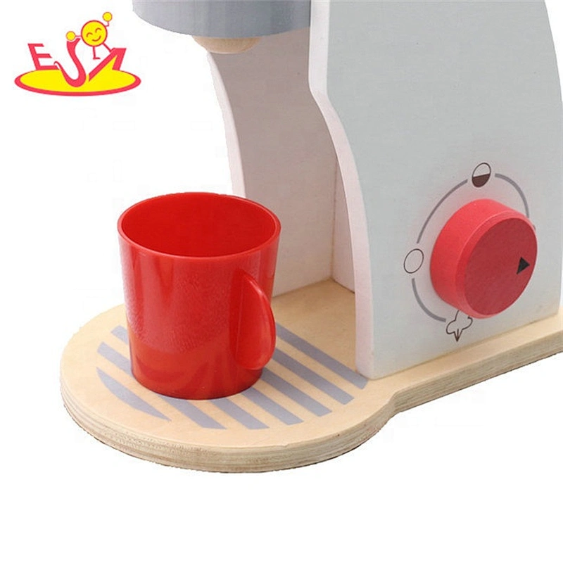 New design kids wooden toy coffee machine for pretend play W10D228