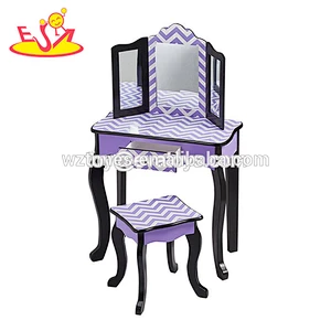2018 Safety wooden dressing table furniture with mirrors W08H096