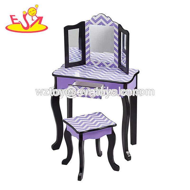 2018 Safety wooden dressing table furniture with mirrors W08H096