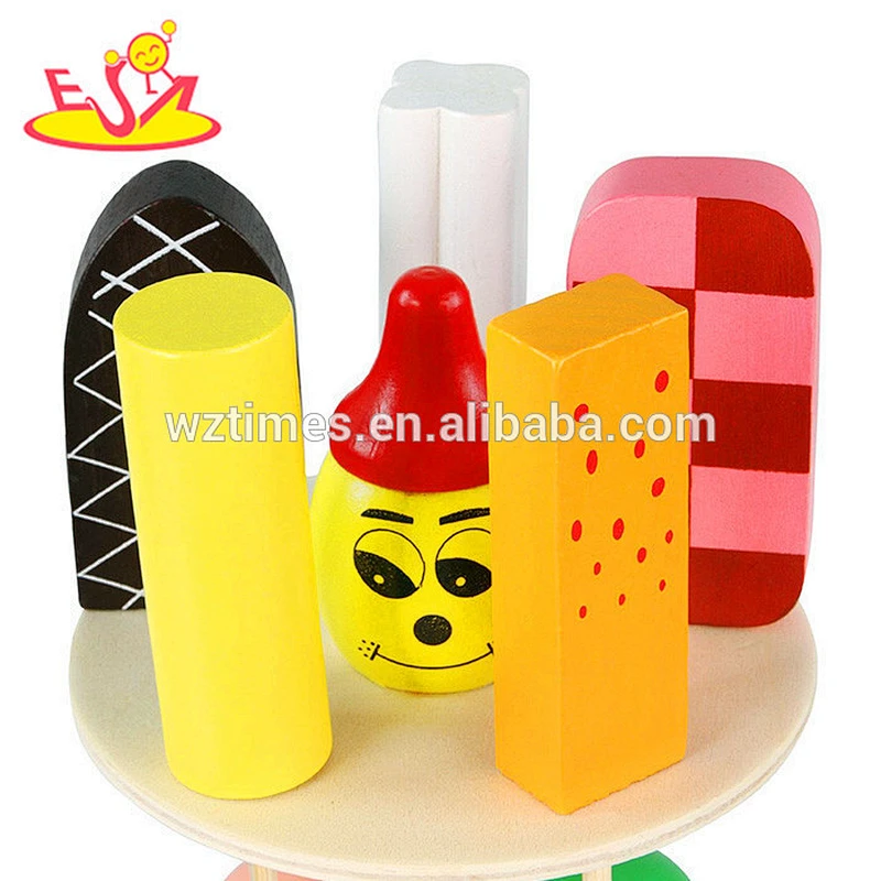 2018 wholesale baby wooden ice cream cone toys DIY kids wooden ice cream cone toy children wooden ice cream cone toys W10B172