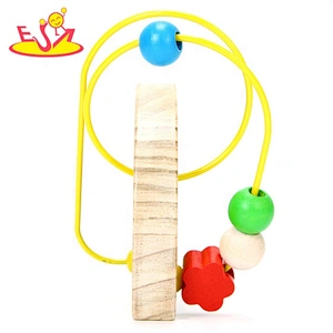 Most popular educational kids wooden bead toys with low orders W11B092