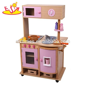 2018 wholesale kids toy wooden kitchen for preschool W10C112