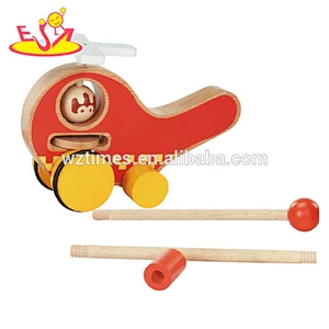 wholesale top quality wooden children's pull toy cheap wooden children's pull toy W05A018
