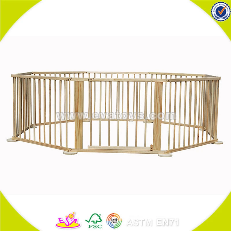 wholesale baby wooden playpen Round or Square children wooden playpen High quality kidz wooden playpen W08H006