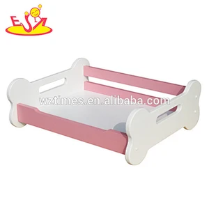 Wholesale popular indoor pink multi size wooden pet animal bed used for dogs and cats W06F007A