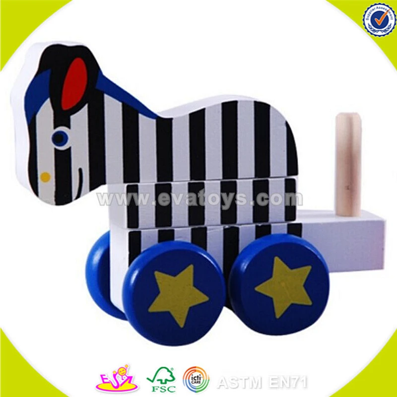 Wholesale wooden drag toys popular wooden drag toys new wooden drag toys W05B076