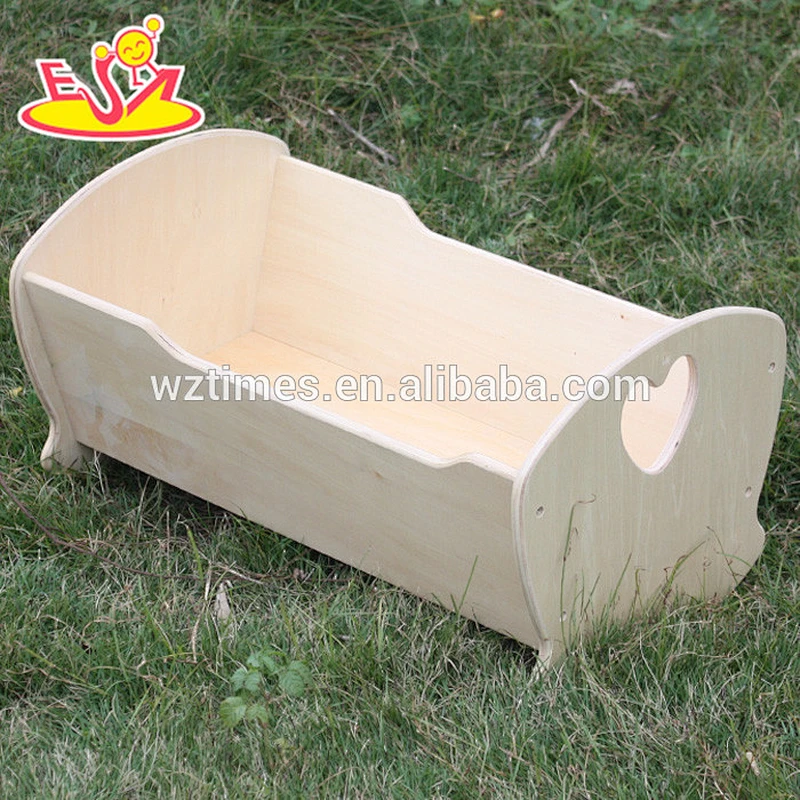 wholesale kids toy wooden doll bed,burlywood children toy wooden doll bed,cheap baby toy wooden doll bed W06B038