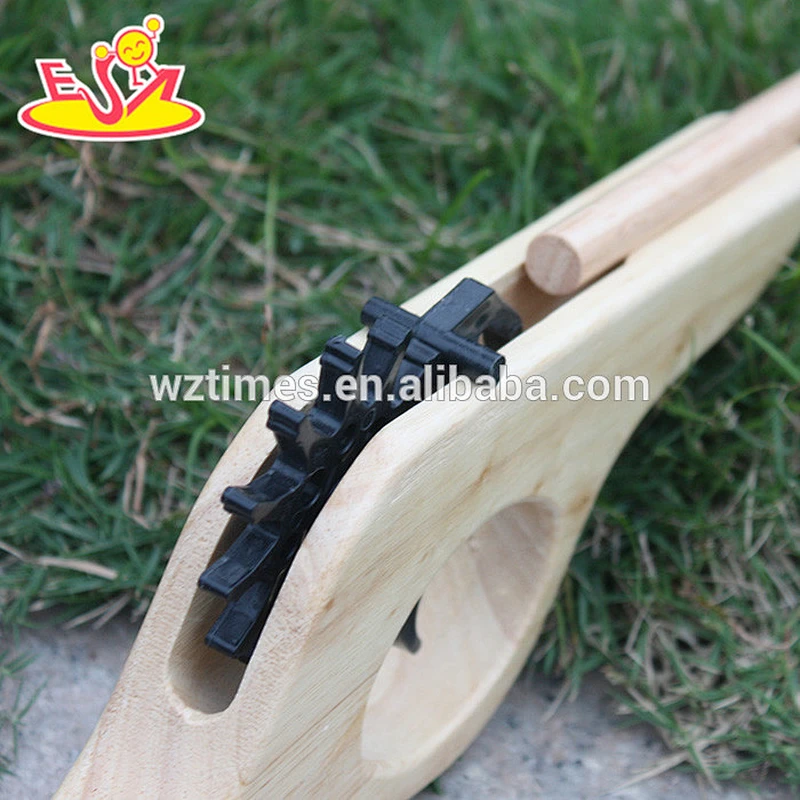 wholesale cheap baby wooden toy gun best sale wooden shot gun for kids W02A099