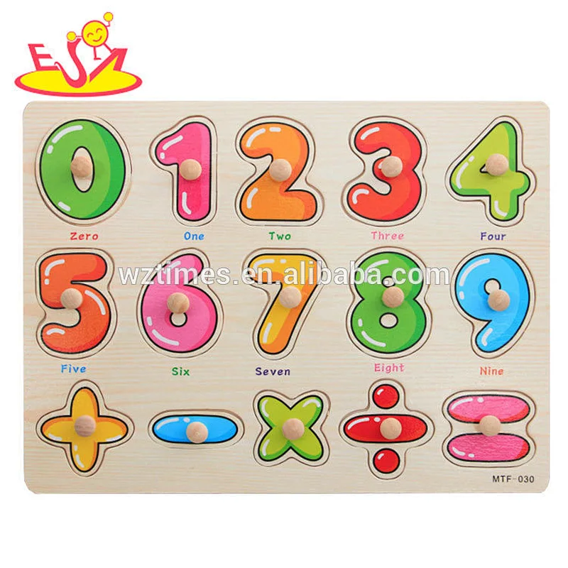 Wholesale hottest educational toy wooden animals jigsaw board for sale W14M107