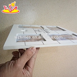 2018 wholesale white simple lovely wooden picture photo frame W09A052