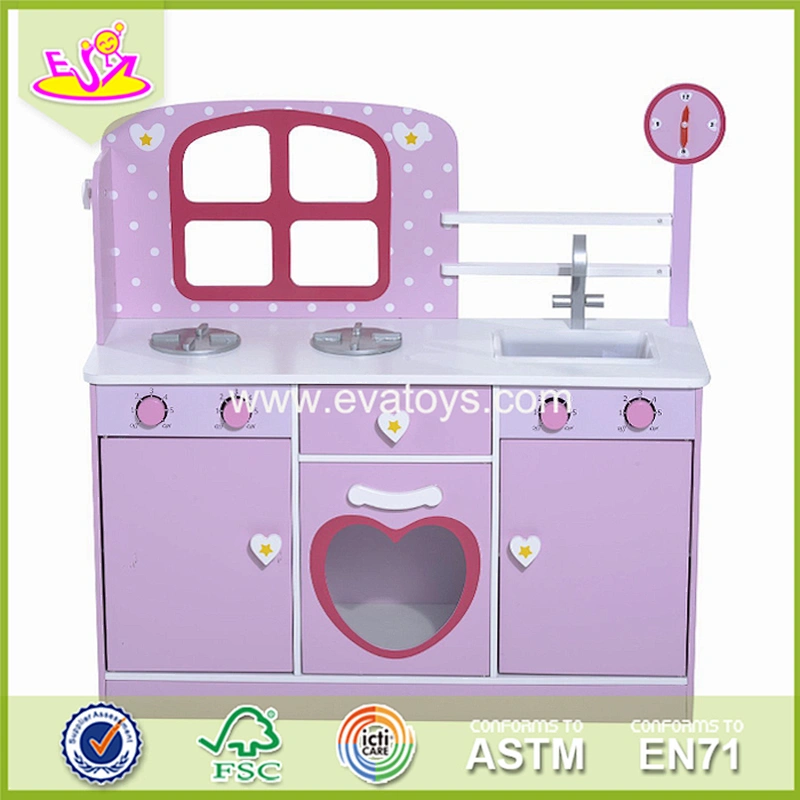 Wholesale attractive price role play toy wooden cooking kitchen toy for toddler W10C264