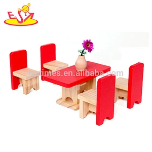 Neues Design Kinder Puppenhaus aus Holz mit Möbeln W06A317