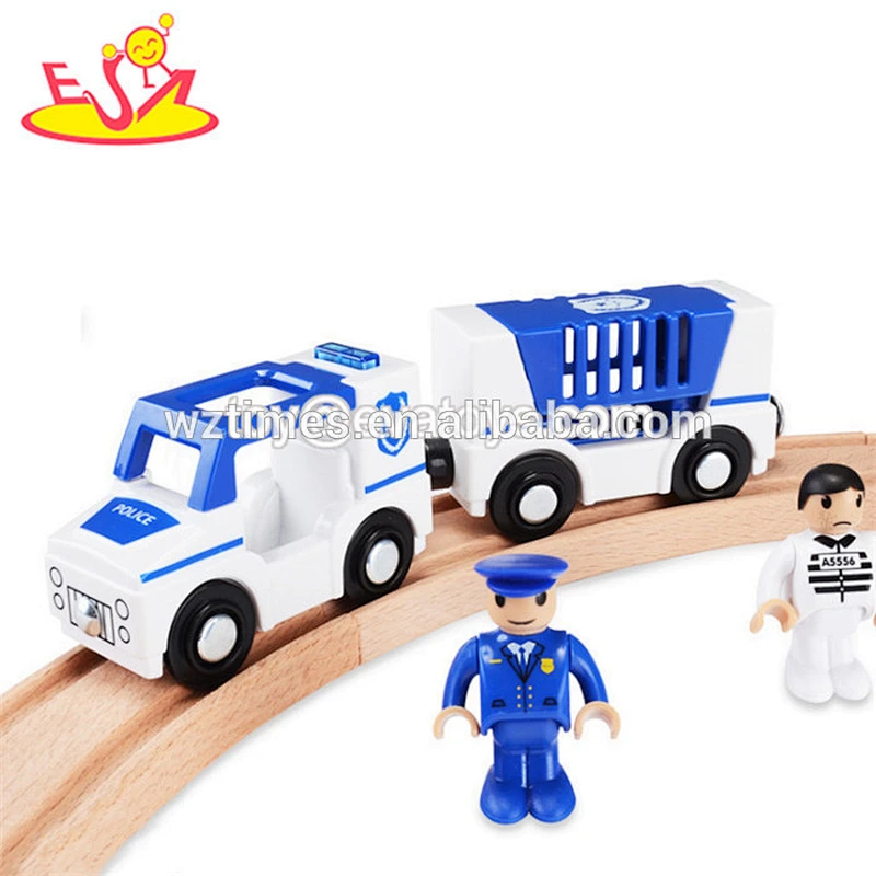 Wholesale high value wooden magnetic toy train parts for baby diy assemble W04A370