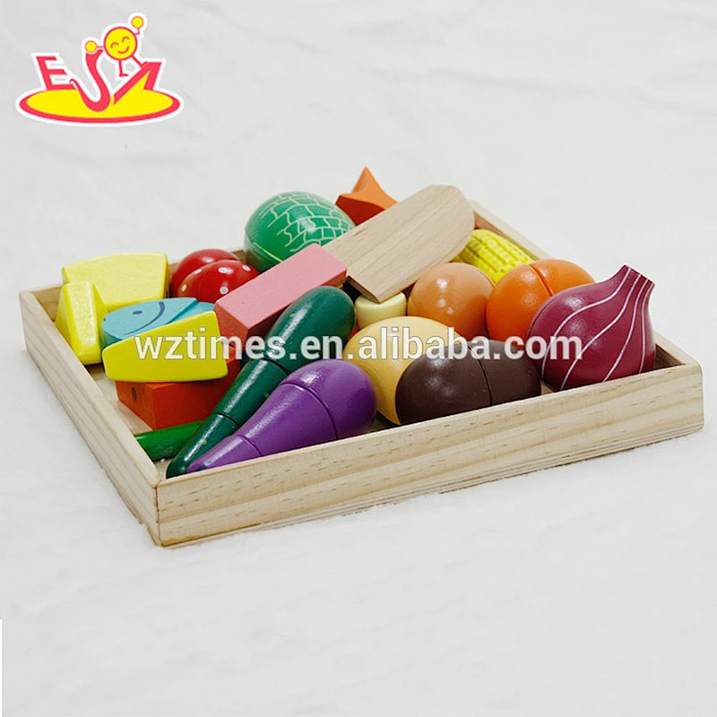 wholesale fashion popular children wooden cut fruit toy for sale W10B173