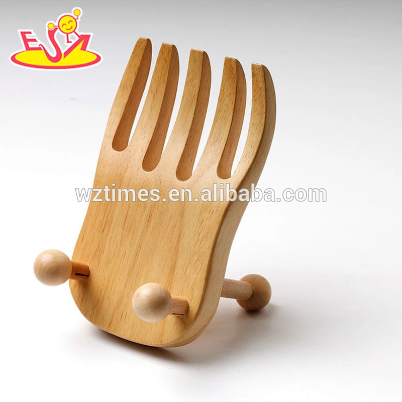 2018 wholesale custom creative pony wooden desk phone holder W02A165
