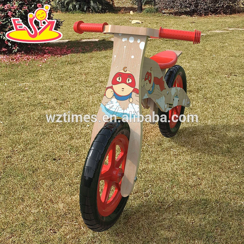 2018 Wholesale best design balance wooden children bicycle W16C176