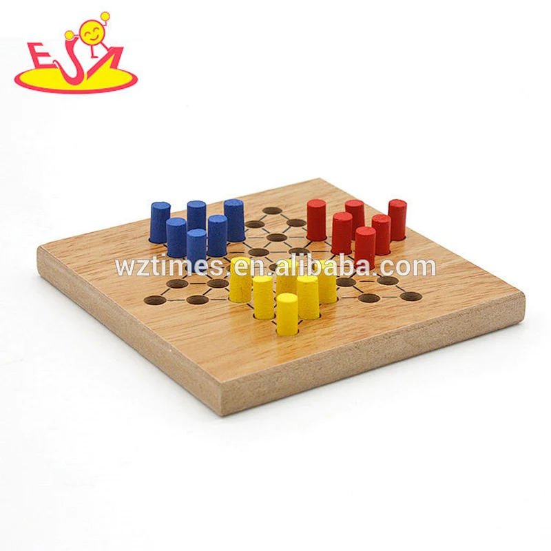 Wholesale wooden International checkers game for children W11A094