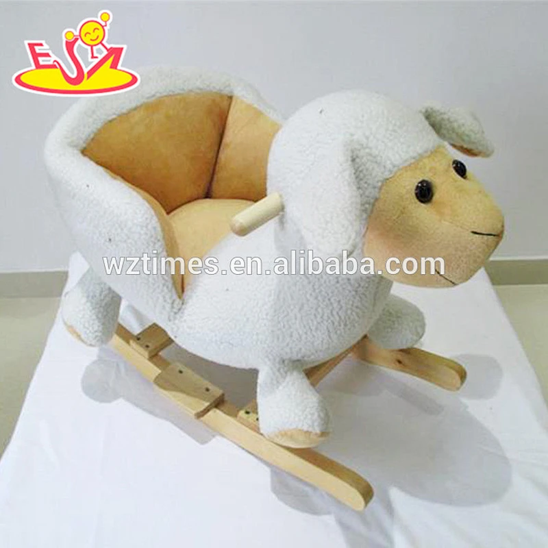 New design baby pink wooden ride on toys for girls W16D097