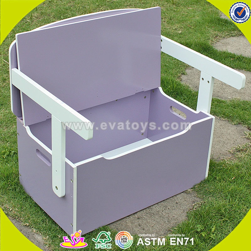 wholesale baby wooden storage box chair cheap kids wooden storage box chair popular children wooden storage box W08G017A