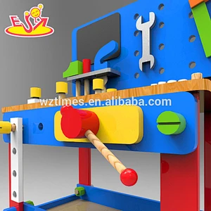 wholesale kids wooden workbench toy for preschoolers W03D076B