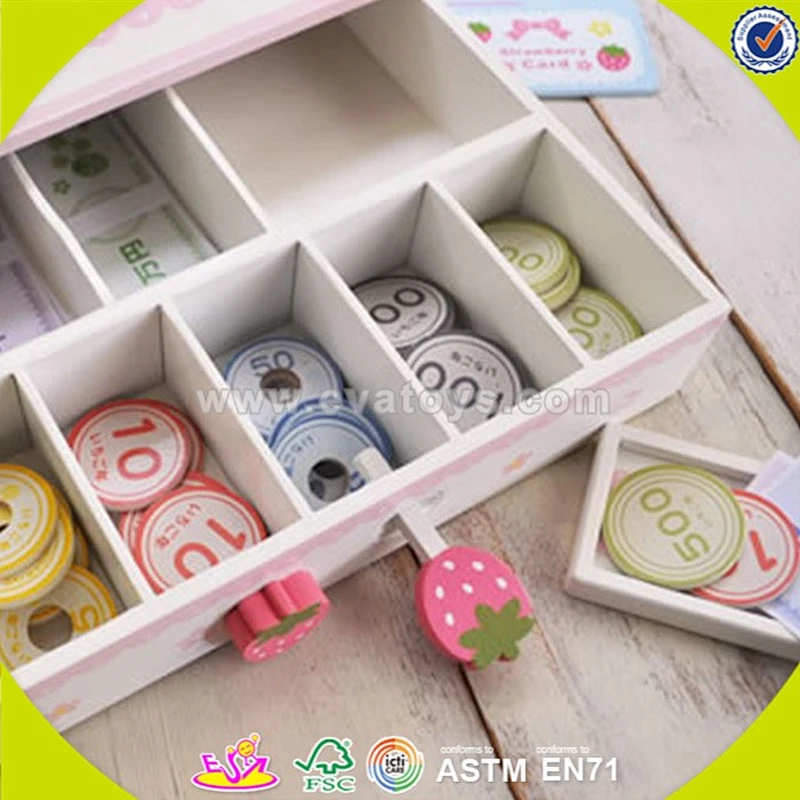 wholesale baby wooden pretend cash register fashion kid wooden pretend cash register wooden pretend cash register W10A037