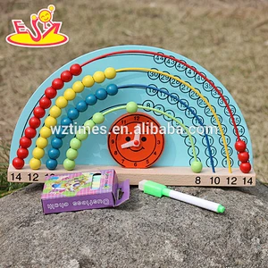 2018 educational wooden math toys with drawing board W12A019