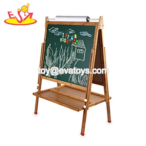 Early educational double sided wooden drawing board toy for children W12B118