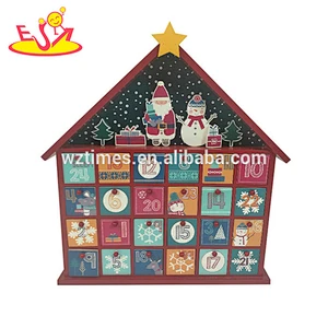 Wholesale wooden kids advent calendar for holiday countdown W09F008