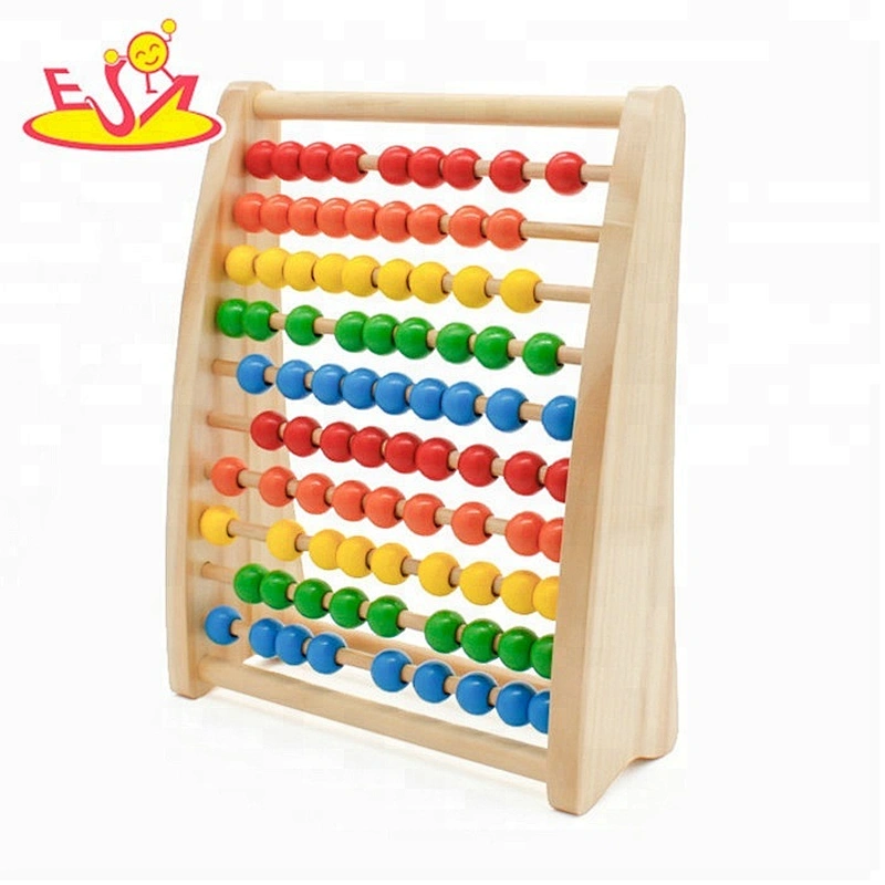 wholesale educational toys children wooden colorful abacus for sale W12A021